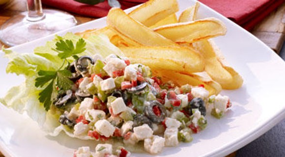 Sałatka z serem feta Sałatka z serem feta